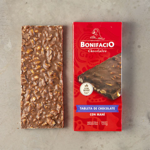 Tableta Chocolate con maní x 120 grs