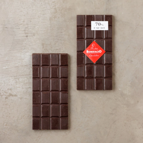 Tableta Chocolate amargo 70% Cacao x 90 grs