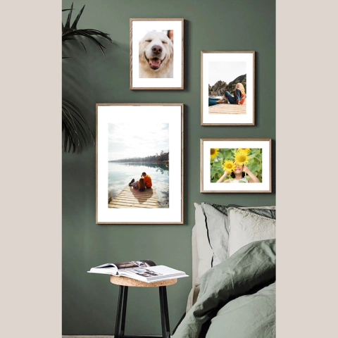 Combinación de 4 cuadros con tus fotos