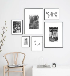 Combinación de 6 cuadros con tus fotos