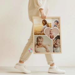 Collage diseño corazón