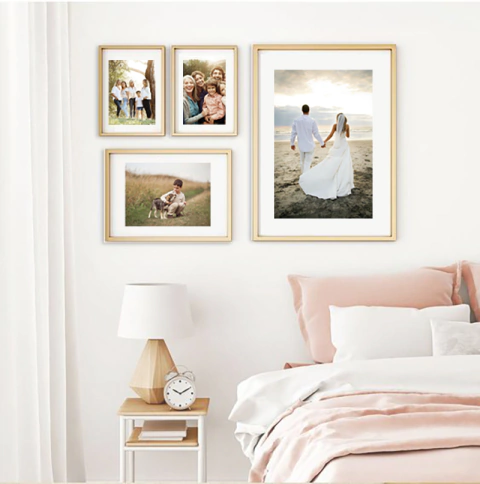 Set combinado de 4 cuadros con tus fotos