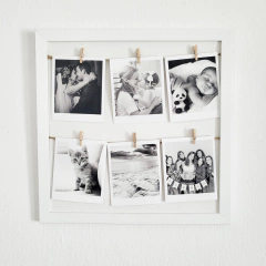 Cuadro Polaroid 30x30 incluye 6 impresiones - Quarly Cuadros