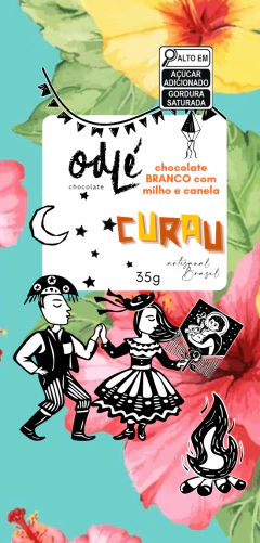 CHOCOLATE BRANCO 33% COM MILHO VERDE E CANELA - CURAU - 35g - comprar online