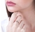 510002 Anel Rommanel folheado a ouro com rhodium