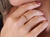 512730 Anel skinny ring infinito folheado a ouro
