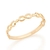 512730 Anel skinny ring infinito folheado a ouro