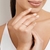 513020 Anel Rommanel skinny ring folheado a ouro esferas