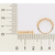 513361 Anel Rommanel skinny ring folheado a ouro esferas com zircônias