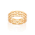 513474 Anel Rommanel folheado a ouro pulseira de relógio