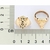 513556 Anel Rommanel sinete folheado a ouro mufasa 3d
