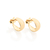 524526 Brinco Rommanel folheado a ouro meia argola