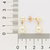 527133 Brinco Rommanel folheado a ouro com pérolas penduradas