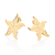 527208 Maxi brinco Rommanel folheado a ouro estrela do mar