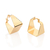 527274 Brinco Rommanel folheado a ouro argola quadrada