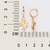 527305 Brinco Rommanel folheado a ouro argola com cavalo estampado