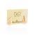 527434 Brinco Rommanel folheado a ouro gota abaulada