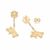 527471 Brinco Rommanel folheado a ouro floco de neve e Olaf