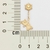 527471 Brinco Rommanel folheado a ouro floco de neve e Olaf