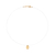 532574 Gargantilha Rommanel folheada a ouro fio de nylon com n. sra. aparecida