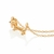 532580 Gargantilha Rommanel folheada a ouro cachorro Slinky 3d