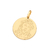 542460 Pingente Rommanel medalha folheado a ouro verso e Jesus