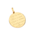 542460 Pingente Rommanel medalha folheado a ouro verso e Jesus