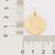 542460 Pingente Rommanel medalha folheado a ouro verso e Jesus