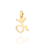 542693 Pingente Rommanel folheado a ouro amor especial