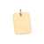 542774 Pingente para personalizar com foto Rommanel medalha folheado a ouro retangular sob encomenda