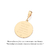 542851 Pingente para personalizar com palavras Rommanel medalha folheado a ouro borboletas SOB ENCOMENDA