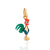542903 Pingente Rommanel folheado a ouro galo Hei Hei 3d com resina