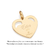 542905 Pingente para personalizar com nome Rommanel folheado a ouro coração e bff de Moana SOB ENCOMENDA