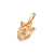 542907 Pingente Rommanel folheado a ouro mufasa 3d
