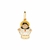 542908 Pingente Rommanel folheado a ouro Jesus Cristo com resina