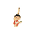 542909 Pingente Rommanel folheado a ouro santo expedito com resina