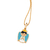 542912 Pingente Rommanel folheado a ouro anjo gabriel com resina