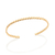552054 Pulseira Rommanel bracelete folheada a ouro aro torcido 7,3 cm