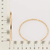 552054 Pulseira Rommanel bracelete folheada a ouro aro torcido 7,3 cm