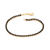 552090 Pulseira Rommanel riviera folheada a ouro com cristais 20 cm