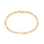 552105 Pulseira Rommanel folheada a ouro elos groumet 3x1 16 cm