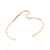 552115 Pulseira Rommanel bracelete folheada a ouro onda 6,5 cm
