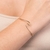 552115 Pulseira Rommanel bracelete folheada a ouro onda 6,5 cm