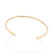 552131 Pulseira Rommanel bracelete folheada a ouro aro liso 6,5 cm