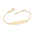 552145 Pulseira para personalizar com nome Rommanel folheada a ouro relâmpago McQueen SOB ENCOMENDA