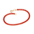 552170 Pulseira Rommanel riviera folheada a ouro com zircônias baguetes vermelhas
