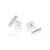 820203 Brinco Rommanel de prata palito com zircônias