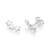 820208 Brinco Rommanel de prata estrelas lisas