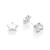820246 Brinco Rommanel de prata estrela bojuda