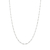 830064 Cordão Rommanel de prata elos veneziana 60 cm